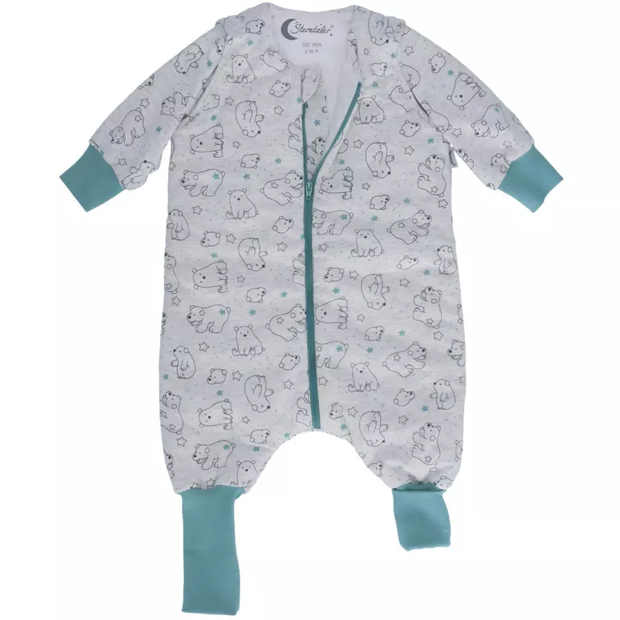 Sterntaler Schlafsack mit Beinen Elia ecru melange