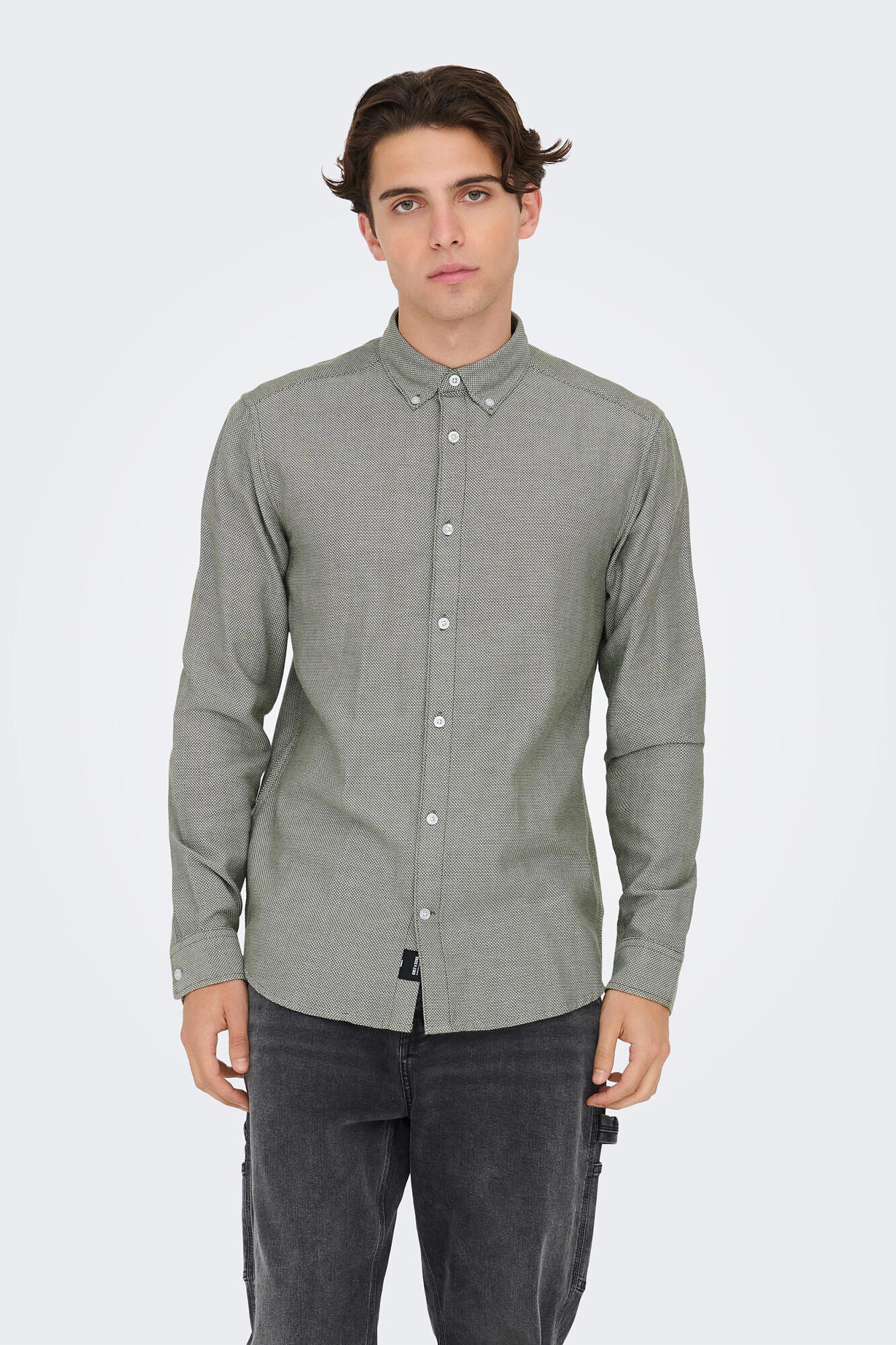 Camisa casual slim