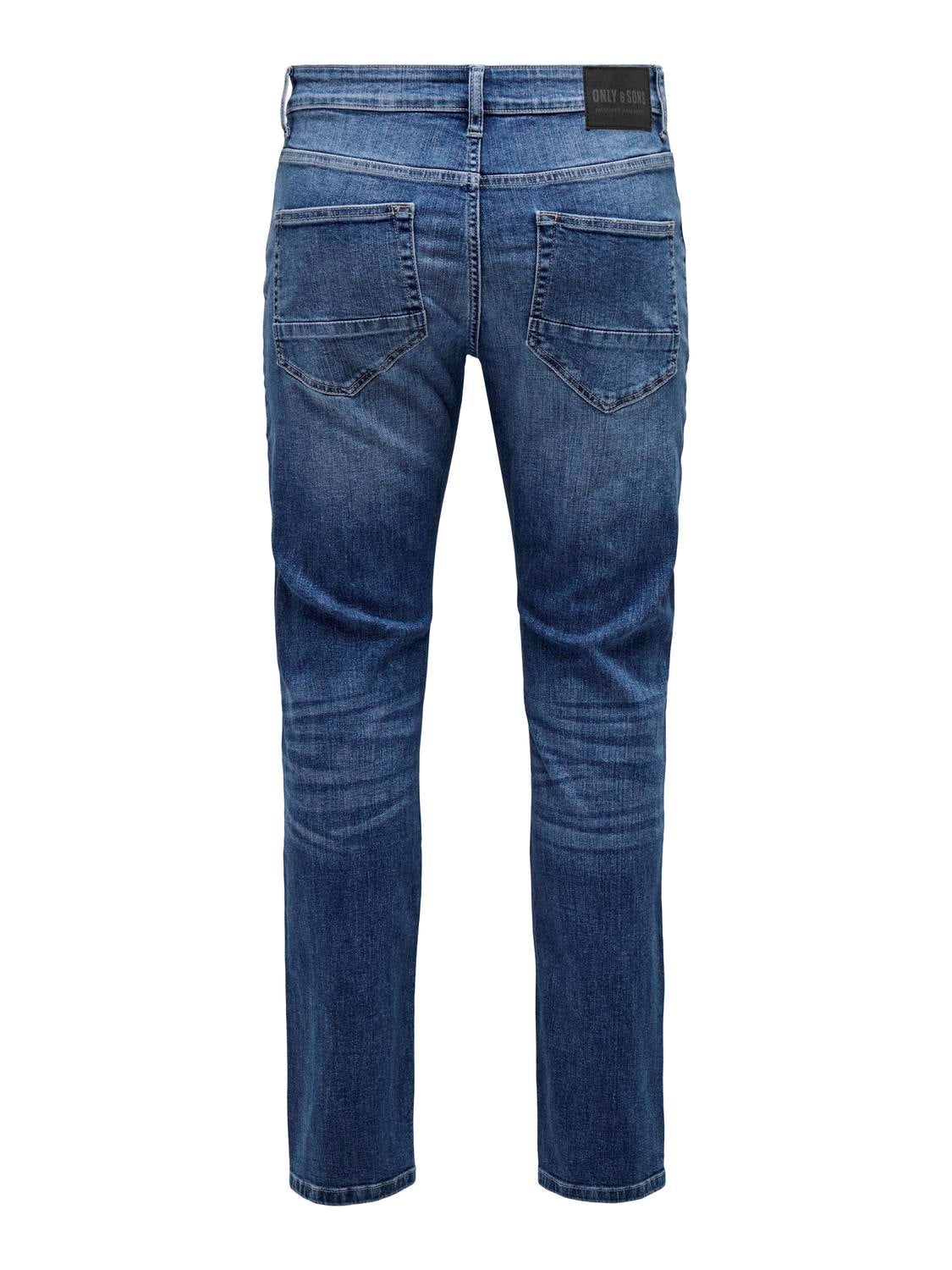 ONSLOOM Mid Rise Slim Fit Jeans Medium Blue Denim