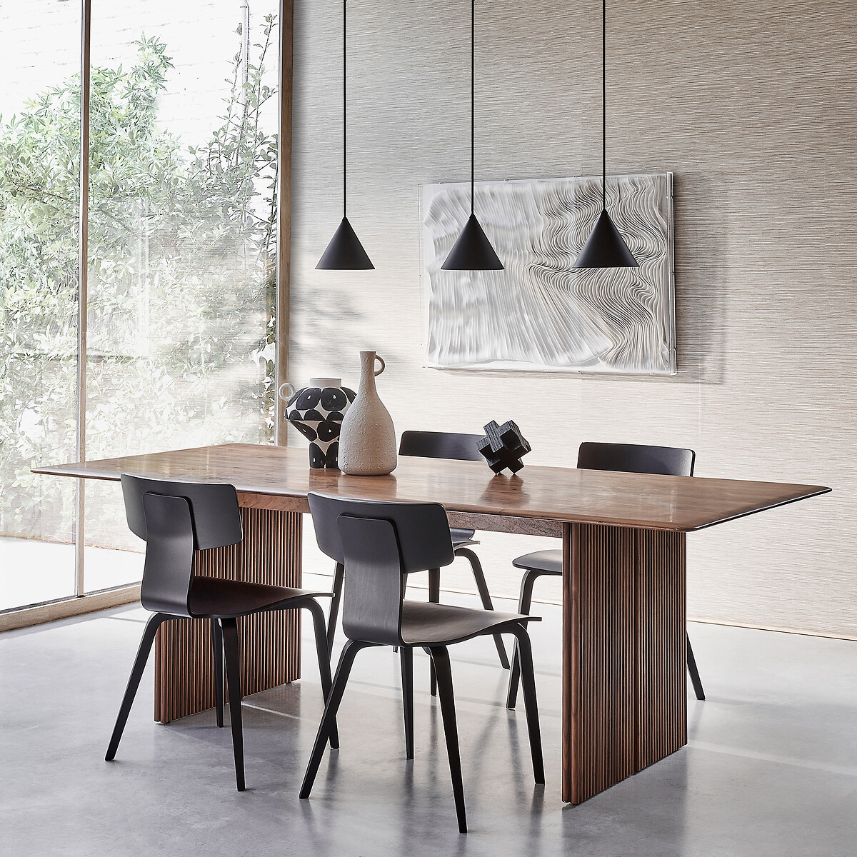AM.PM<br>Mesa em nogueira maciça e folheada, 220 cm de comprimento, Minela