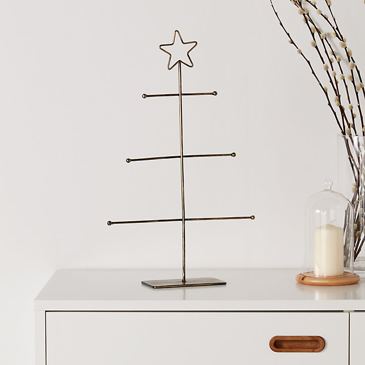 Sapin décoratif de table métallique 49 cm