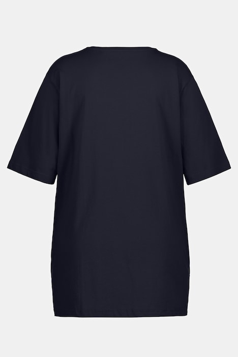 T-Shirt, V-Ausschnitt, Relaxed, Halbarm