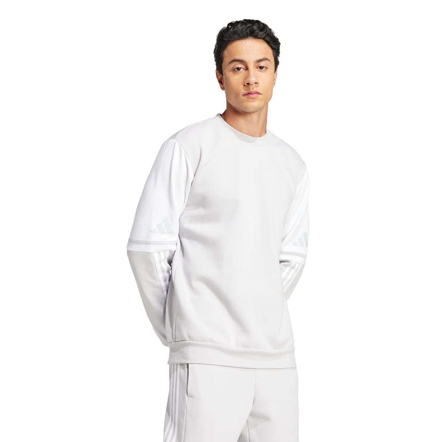 adidas Squadra 25 Sweat Trainingspak Lichtgrijs Wit