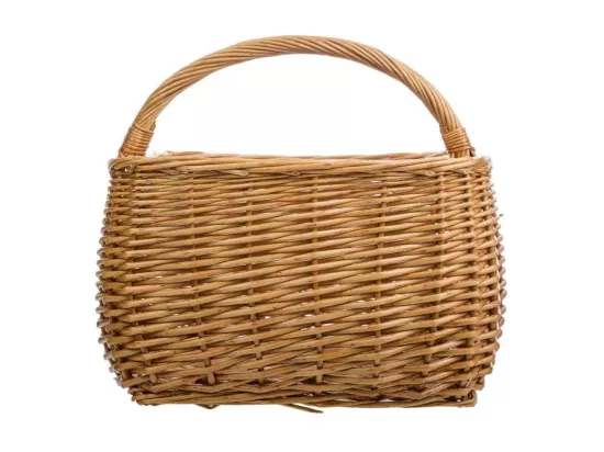 Panier en osier marron 38x31x19/30h