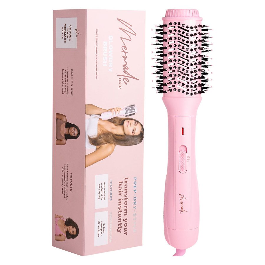 Mermade Hair The Blow Dry Brush Pink