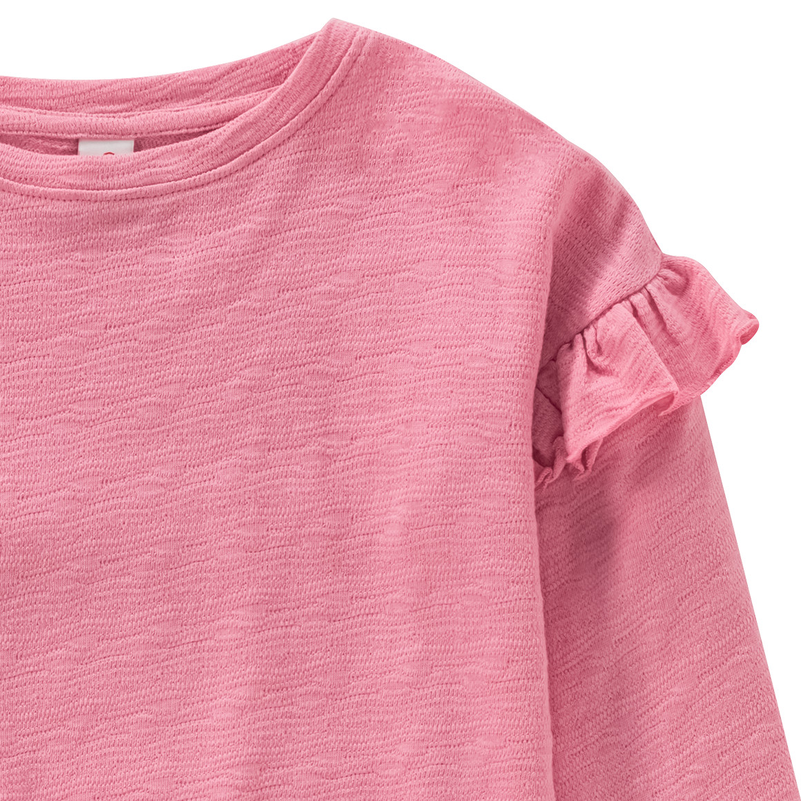 Topolino Mädchen Langarmshirt mit Rüschen rosa