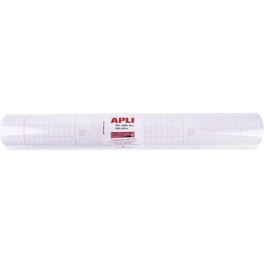 Rouleau de couvre-livre à adhésif repositionnable - 20x0,50 m - Transparent.