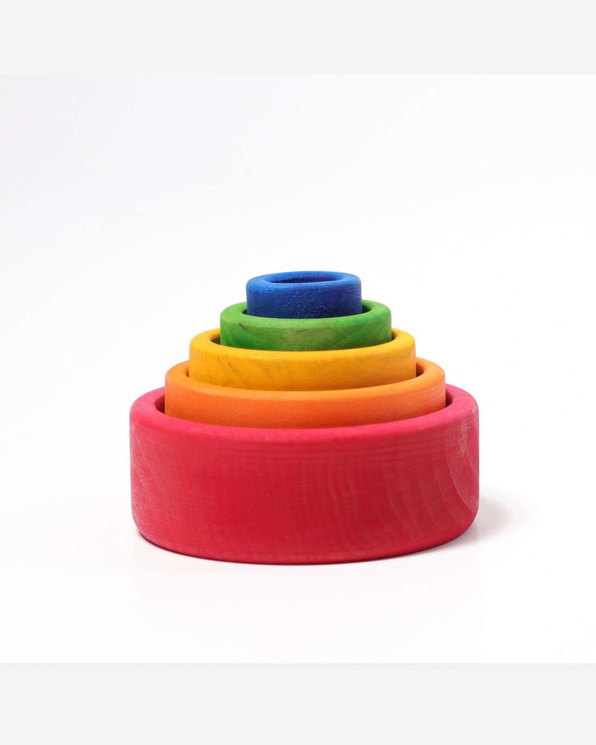 Stableskåler Regnbue 5pk – Leke i Tre | Montessori Leker
