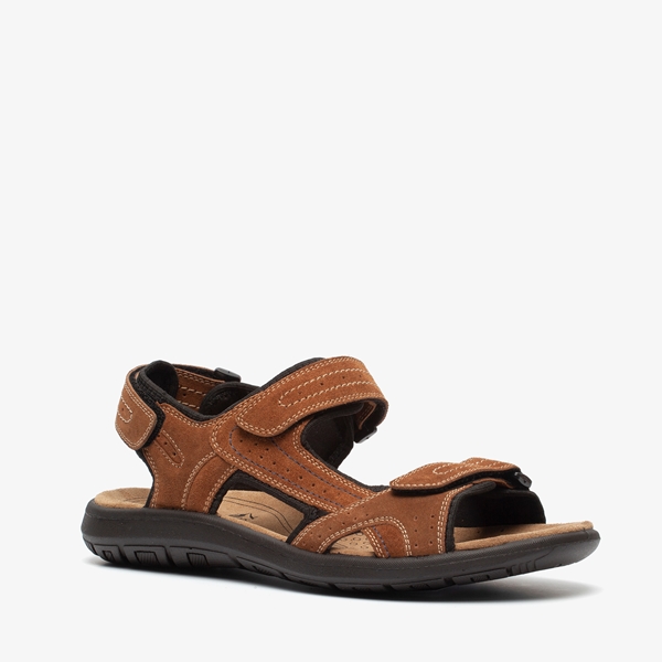 Mountain Peak leren heren sandalen bruin