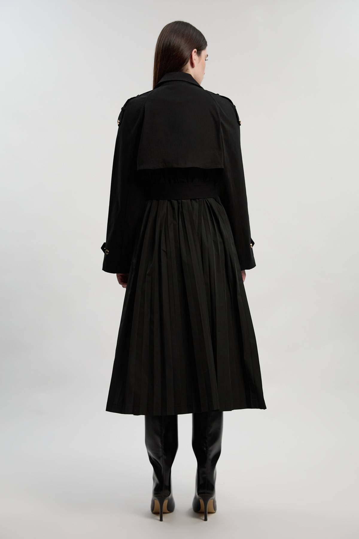 KarenMillen Trench-coat à dos plissé