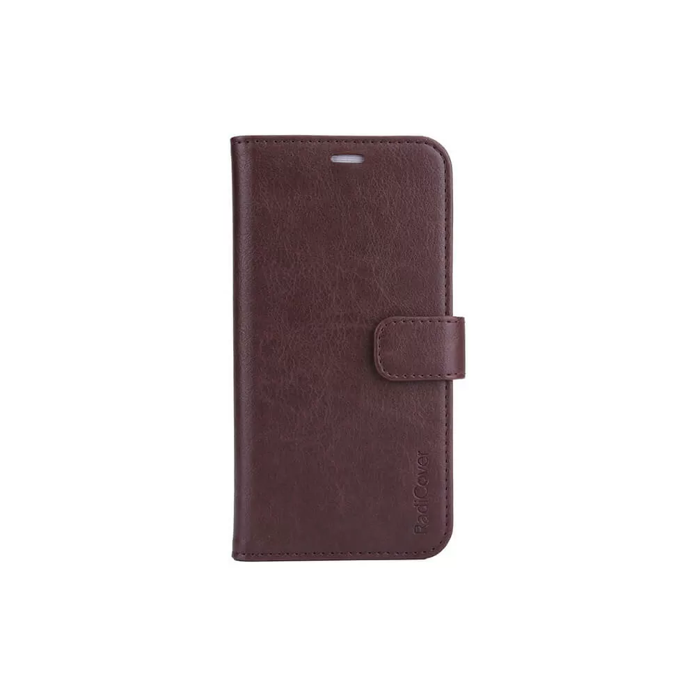Radicover iPhone 13 Flipcover Vegansk Læder Brun