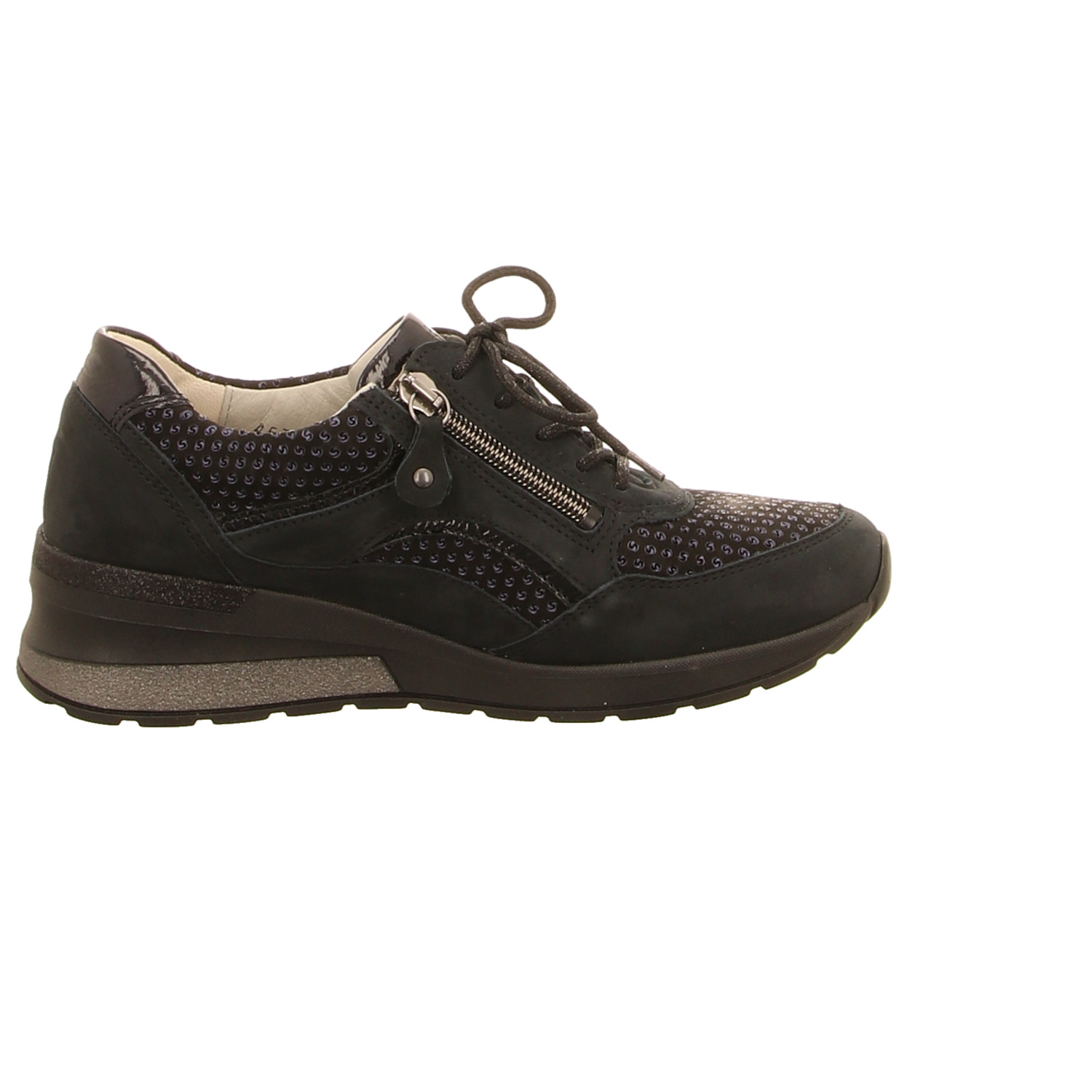 Waldläufer Schnürhalbschuh blau