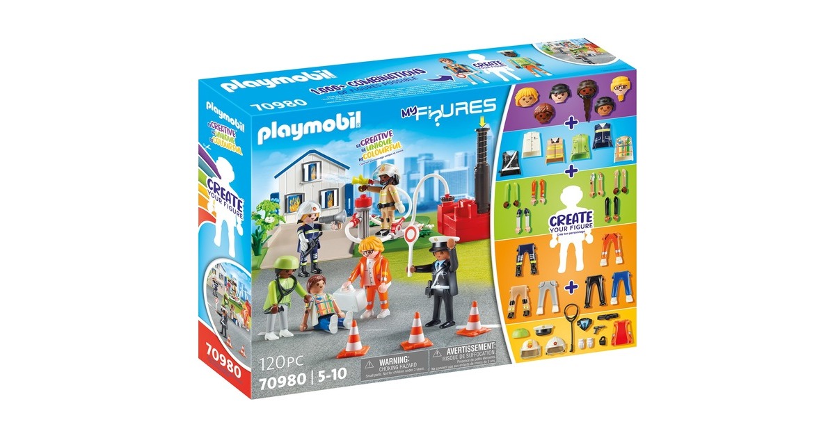PLAYMOBILFigures - My Figures: Reddingsmissie Constructiespeelgoed  (70980)