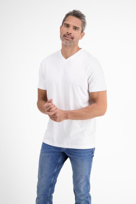 Lerros witte heren t-shirt