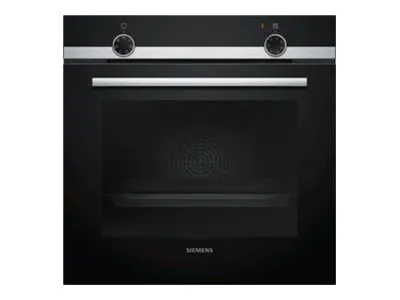 Siemens iQ100 HB510ABR0S - Ovn - til indbygning - niche - bredde: 56 cm - dybde: 55 cm - højde: 58.5 cm - Klasse A - rustfrit stål