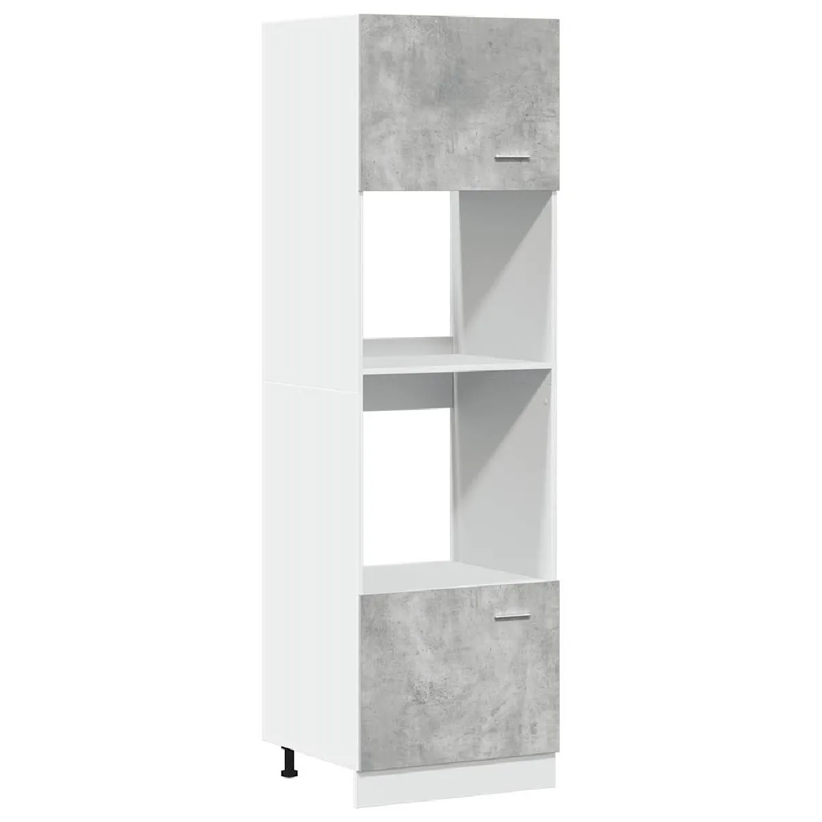 vidaXL Armoire à micro-ondes - Gris béton