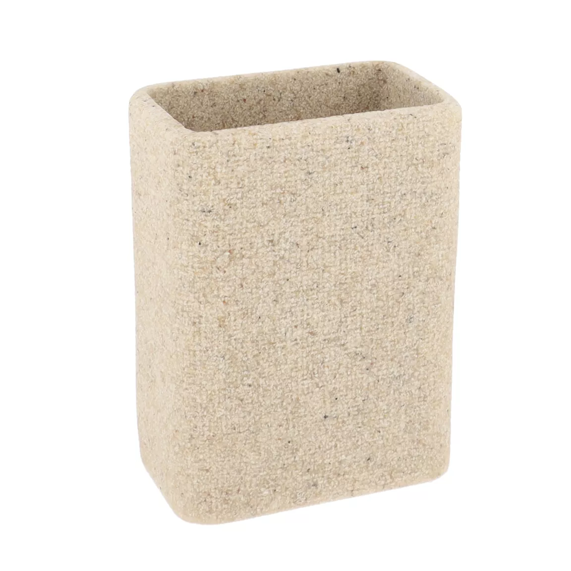 Set d'accessoires salle de bain effet Sable Beige