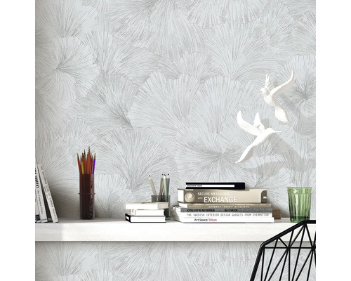 Vliesbehang 10373-31 GMK Fashion for Walls 4 Floral lichtgrijs