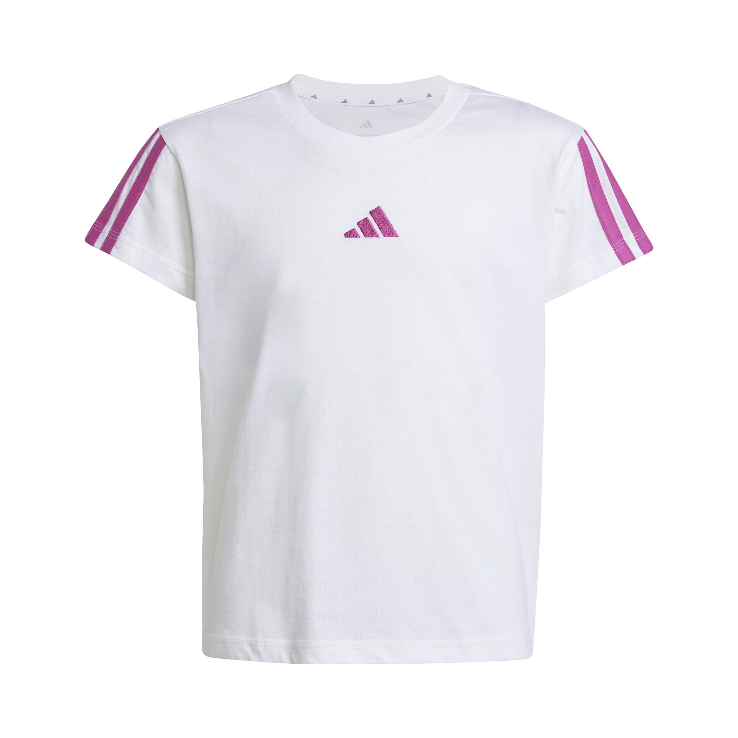 adidas Essentials T-shirt Enfants - Blanc , Pink