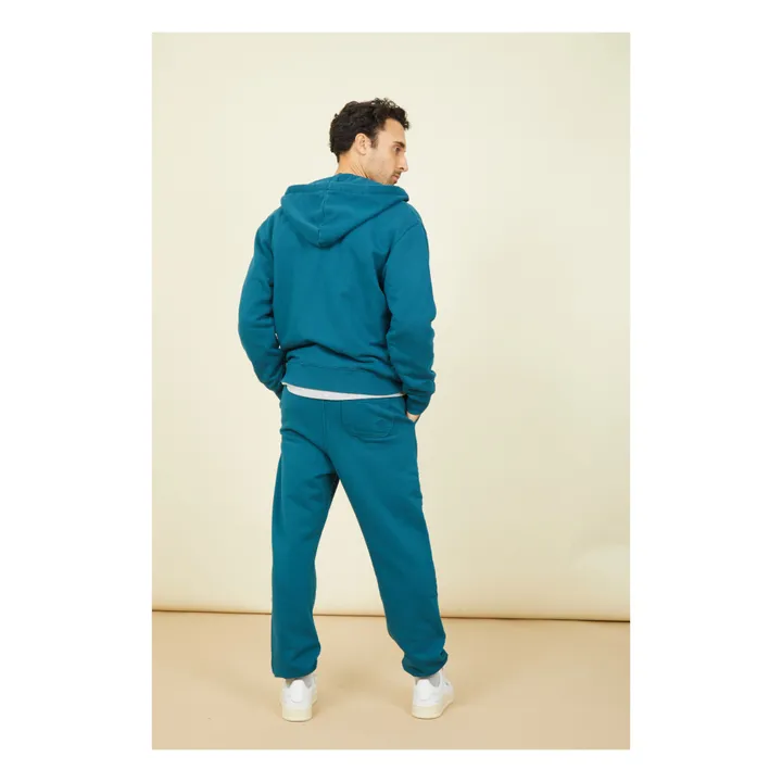 SMALLABLE BASICS Jogging Slim Homme Coton Bio | Vert canard