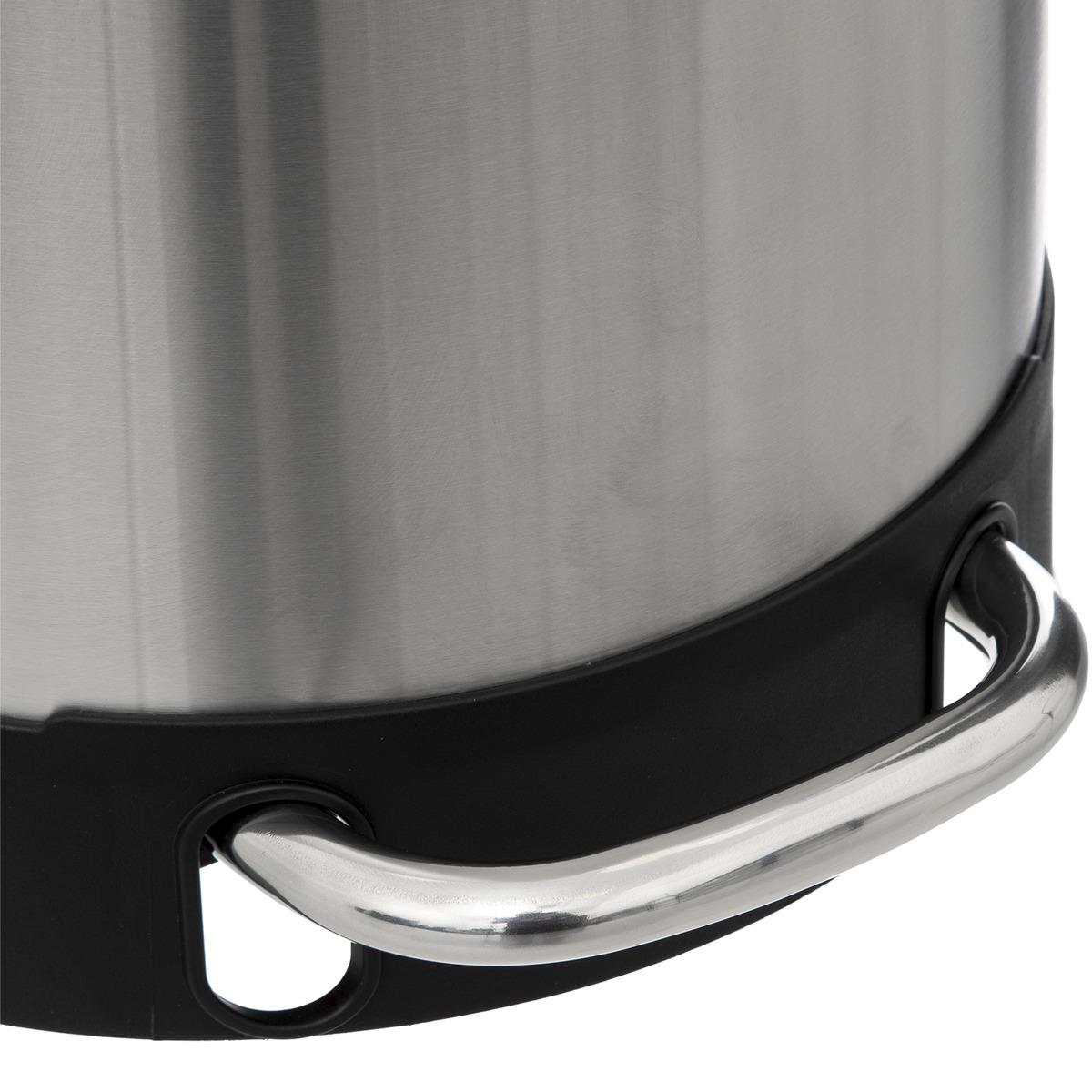 POUBELLE METAL 30L INOX ARIANE SLIM