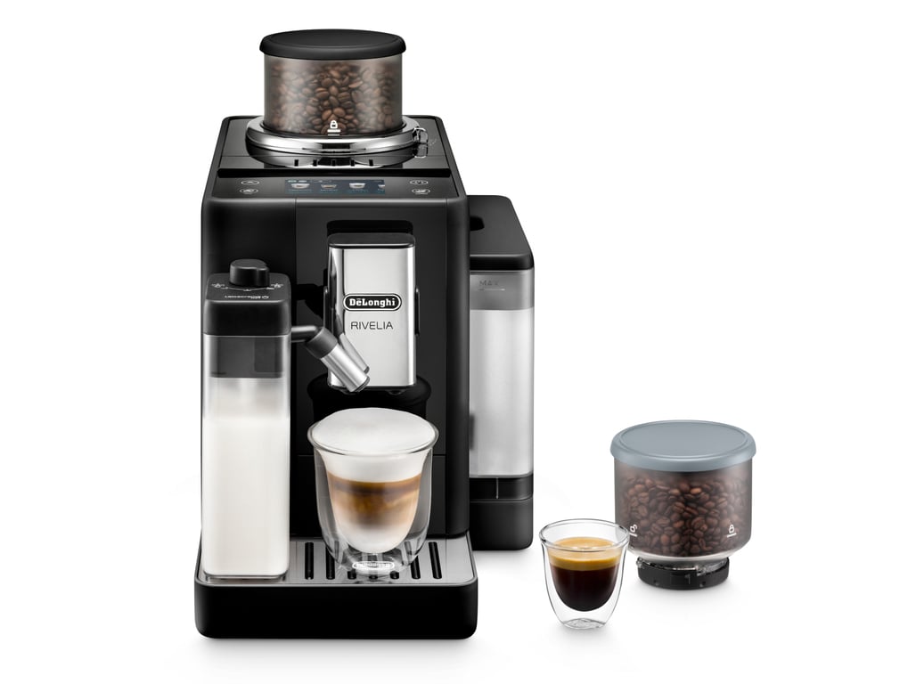 MÁQUINA DE CAFÉ AUTOMÁTICA DELONGHI RIVELIA LATTE CREMA EXAM440.55.B PRETO
