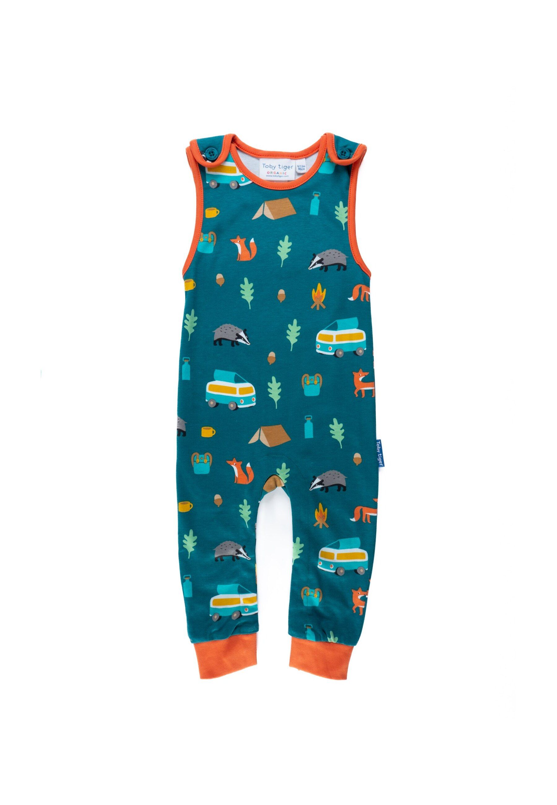 Toby Tiger Strampler mit Wohnmobil Print