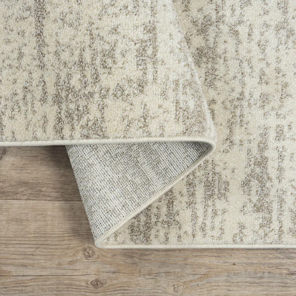 Relax Oslo - Laagpolig Effen Vloerkleed - Creme - 200x290 CM