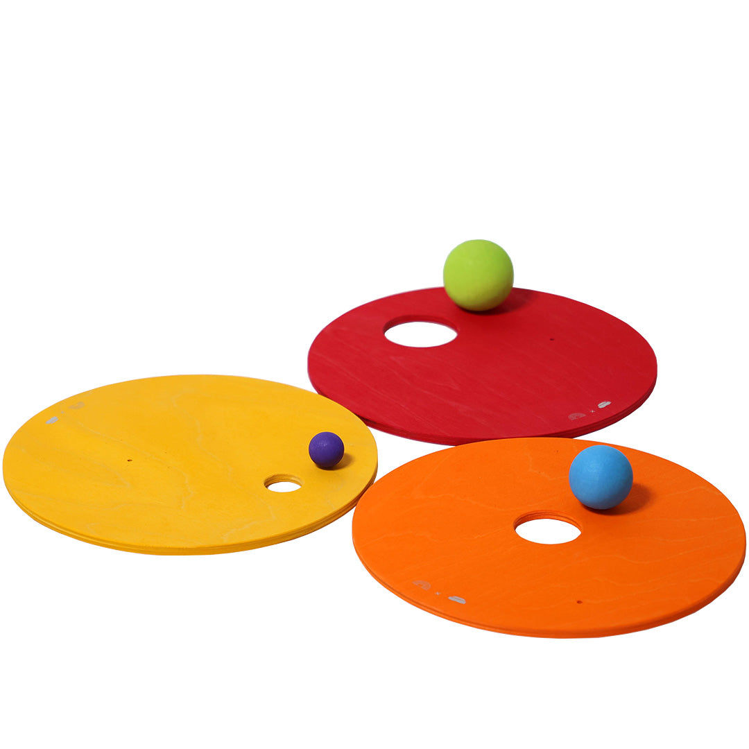 grimm's x stapelstein rolling discs - warm classic - 3st