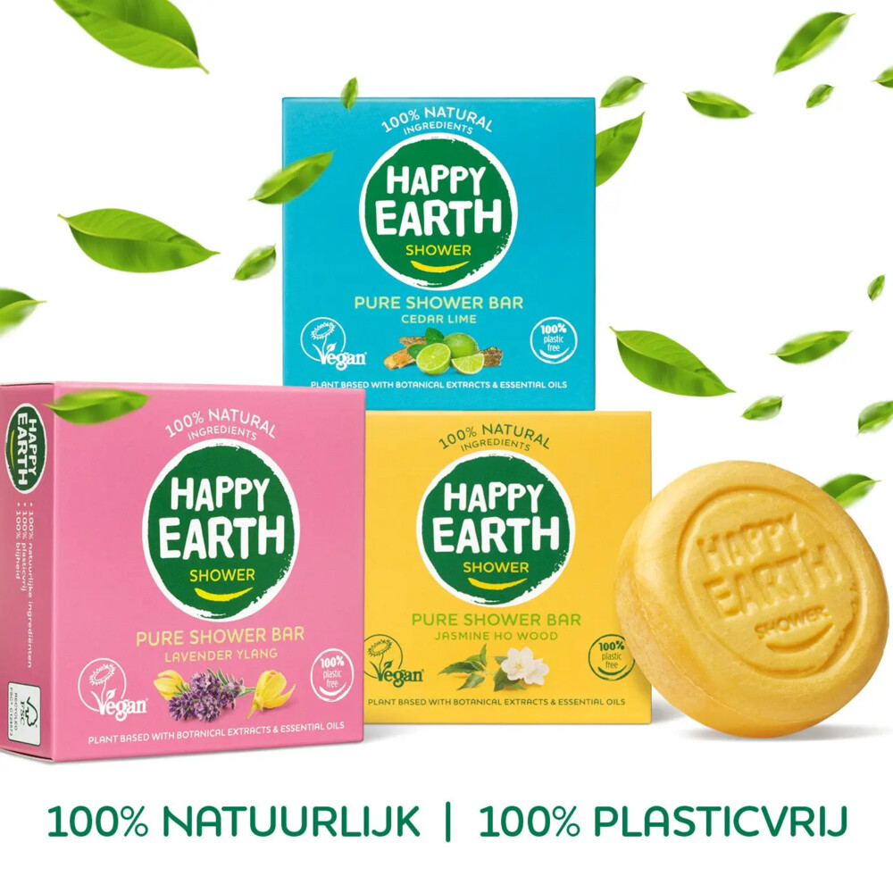 Plasticvrij pakket: 3x shower bars Pakket