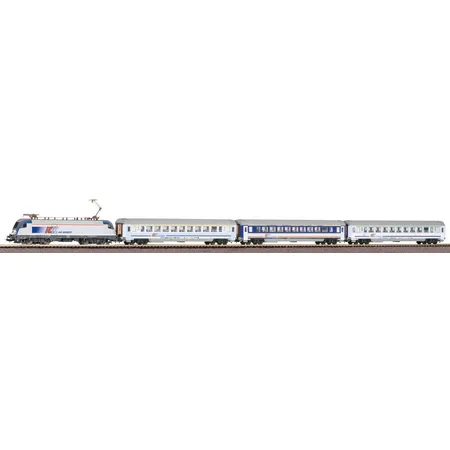 Piko 97931 - Start-Set mit Bettung E-Lok Taurus mit 3 IC Wagen PKP