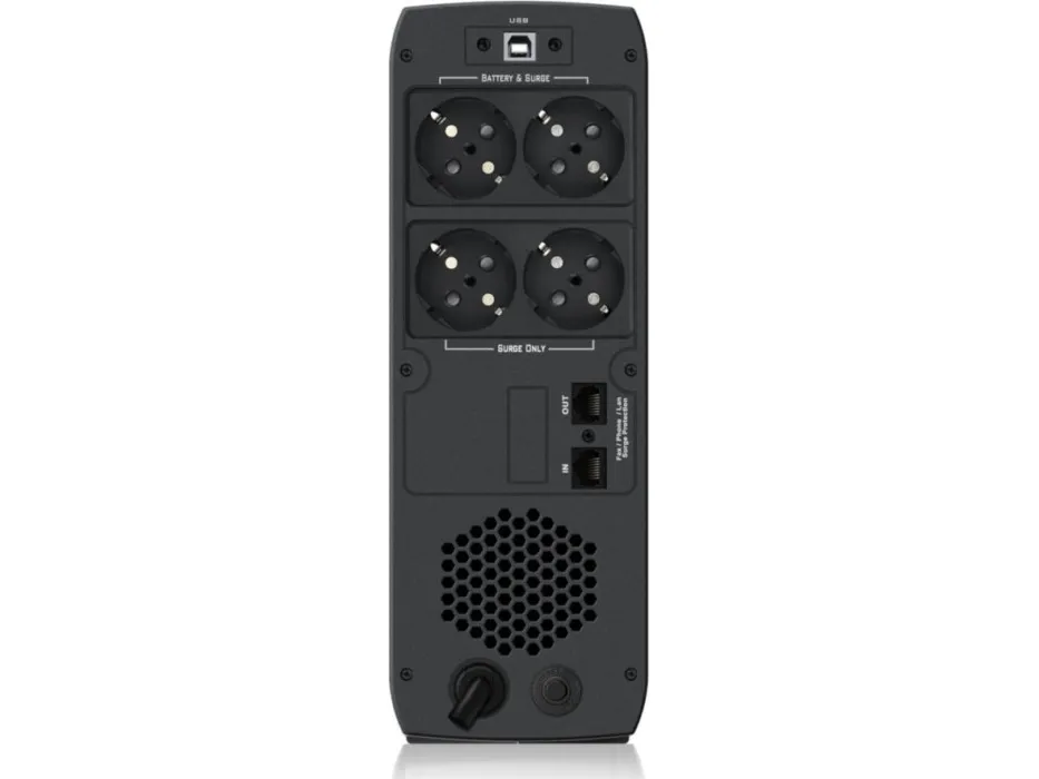 PowerWalker VI 1000 CSW - UPS - AC 170 - 280 V - 600 Watt - 1000 VA - 10 At - USB - output-stikforbindelser: 4