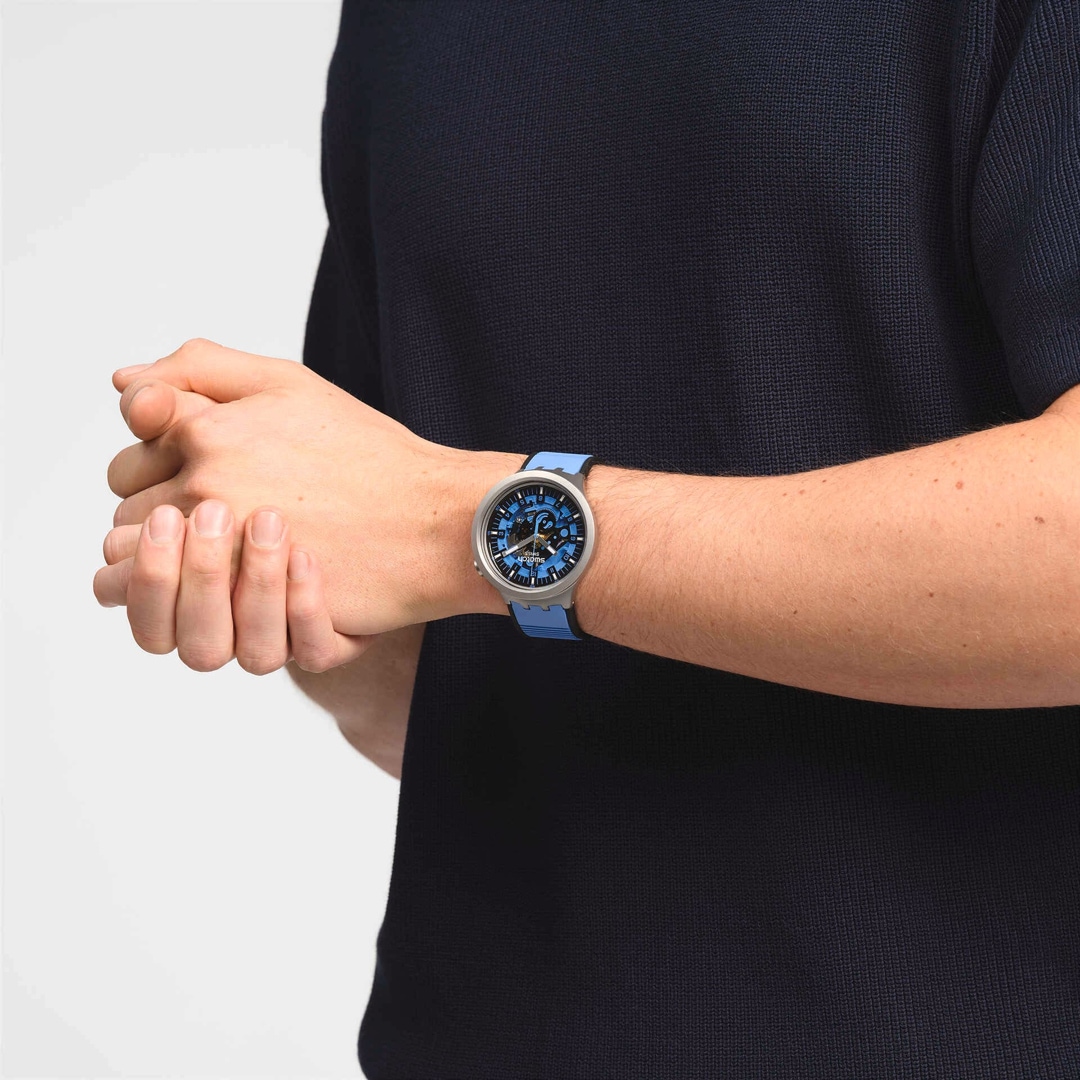 Swatch Big Bold Irony Lacquered Azure Blue Daze