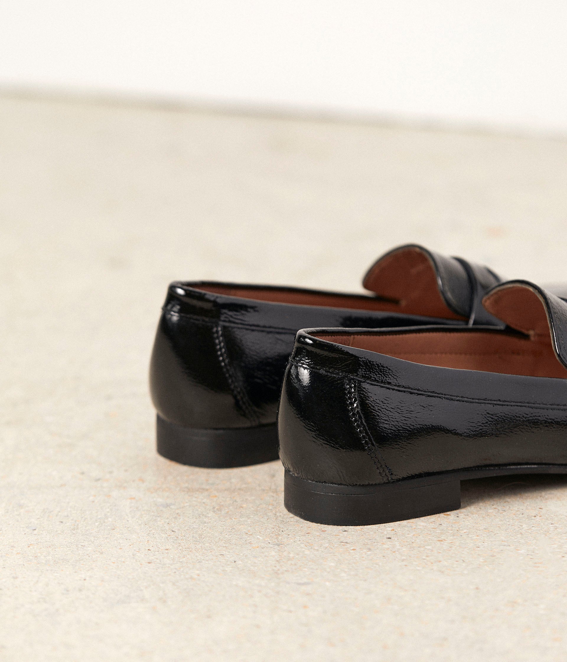 Mocassins noir verni Jessy