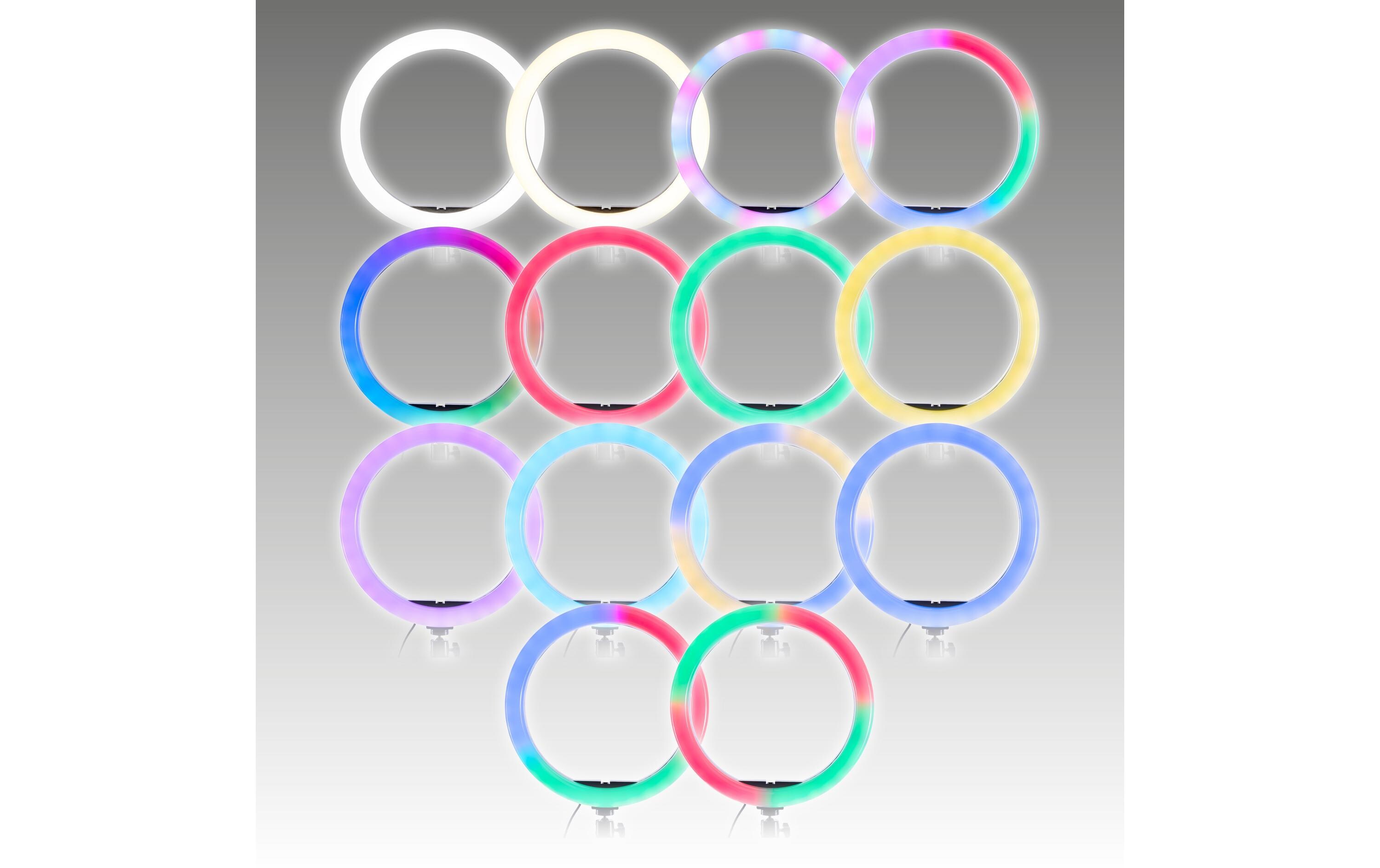 Studio Rgb Ring Light RL12 SchwarzLED-Ringlicht für Make-up, Vlogging oder Fotografie