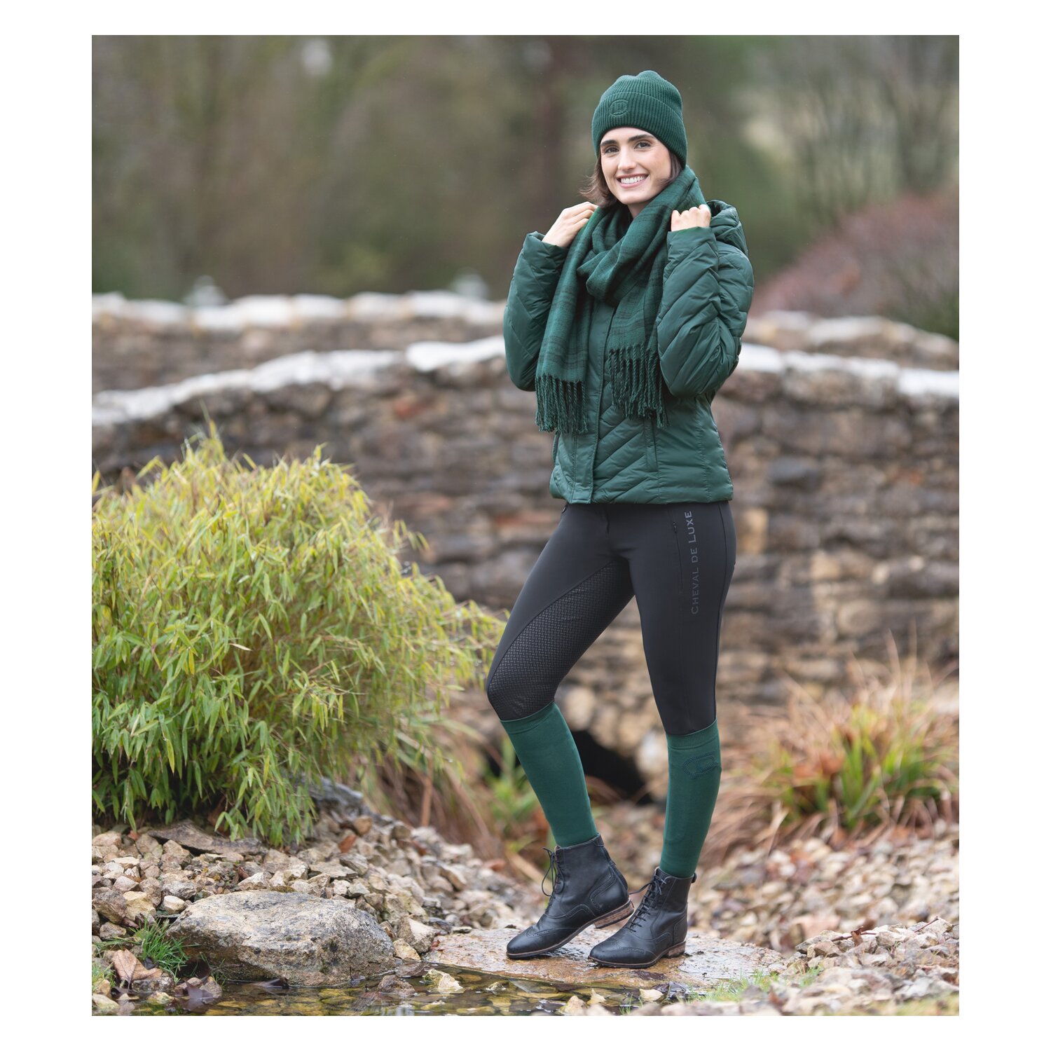 Cheval de Luxe Thinsocks  - deep emerald