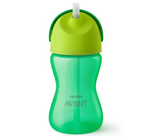 Tasse à paille 260 Ml 12 mois+ Vert - AVENT
