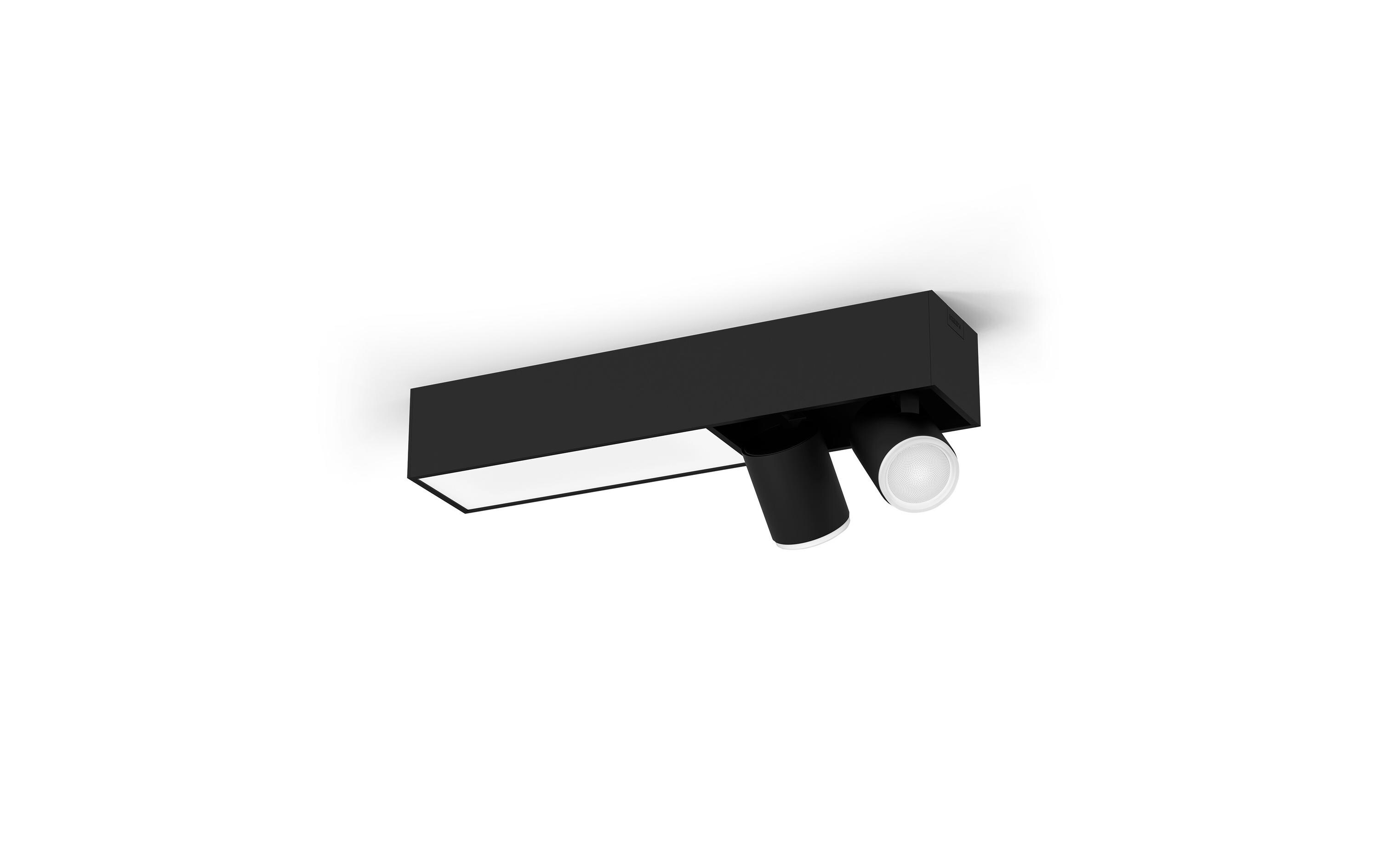 White & Color Ambiance Centris 2-Deckenspot Schwarz<br>Smarte Beleuchtung für jeden Raum
