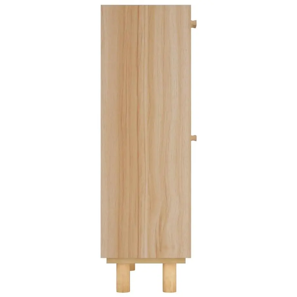 vidaXL - Schoenenrek - Bruin - Bewerkt hout