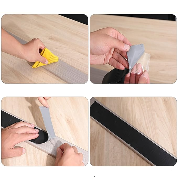 (10cmx15m) Wasserfestes Joist Tape Universal Super Klebeband Abdeck Isolierband für Heimwerker / Reparaturen - Schwarz