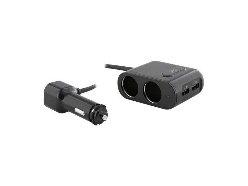 T`nB Autoladegerät TB-ACGP4IN1 V2 24 W USB-Ladeadapter mit DIN Norm Anschlüsse