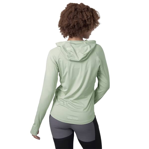 T-shirt running KARI TRAA SANNE SUNSHIRT LIGHT DUSTY GREEN