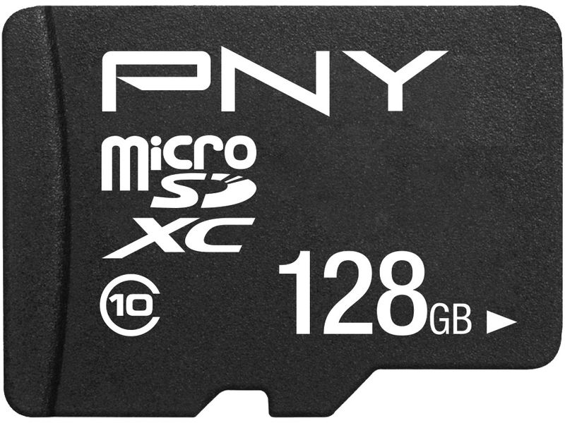 PNY microSDXC-Karte Performance Plus 128 GB MicroSDXC-Karte mit 128 GB, Class 10