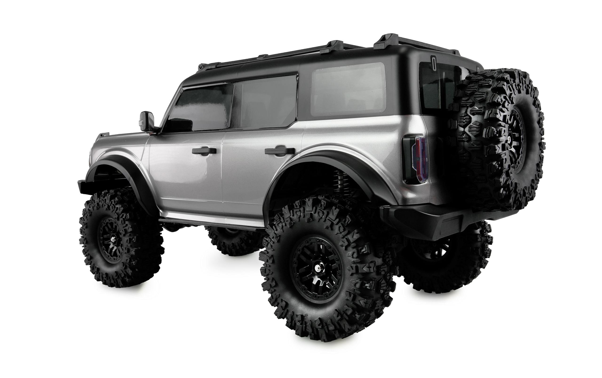 Scale Crawler AMXRock CT10 Caballo 4WD Grau, ARTR, 1:10<br>Rock Crawler mit Portalachsen, 2-Gang Getriebe, Differentialsperren und Seilwinde