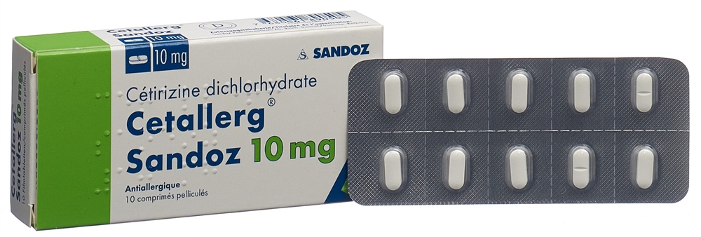 CETALLERG Sandoz Filmtabl 10 mg Blist 10 Stk