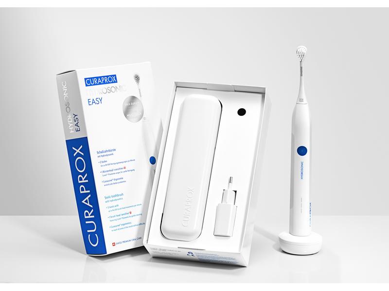 CURAPROX Schallzahnbürste Hydrosonic Easy Elektrische Zahnbürste in Weiss