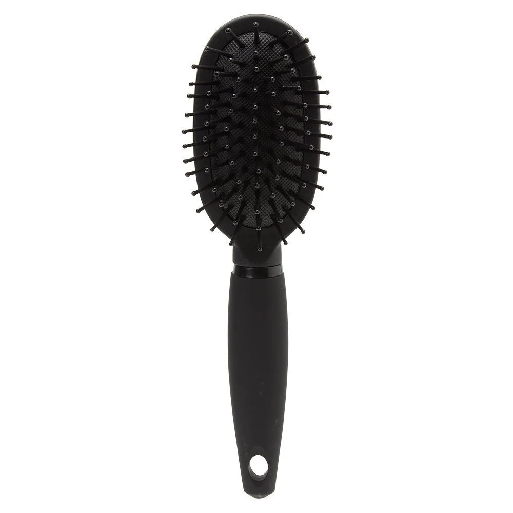 Mini brosse ronde pneumatique pvc noir