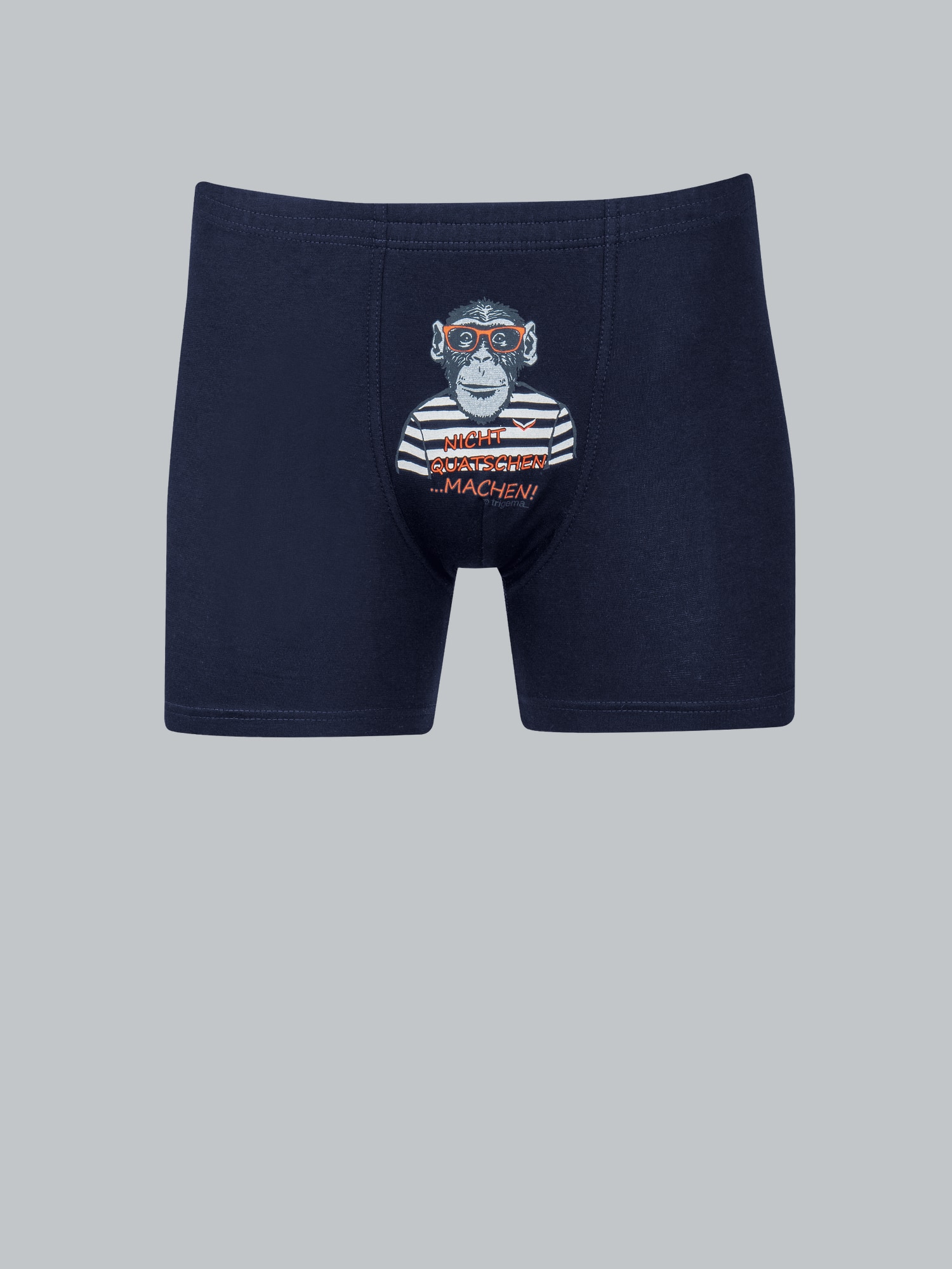 Bequeme Pants mit lustigem Affen-Motiv Navy