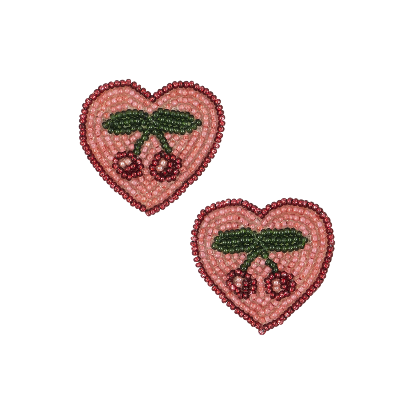 Haarclips 2-er-Set Heart Cherry