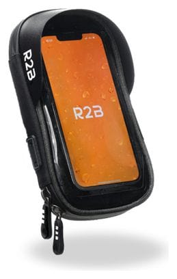 Support et Protection Smartphone Etanche Pour vélo R2B Rotation à 360 Degrés Noir